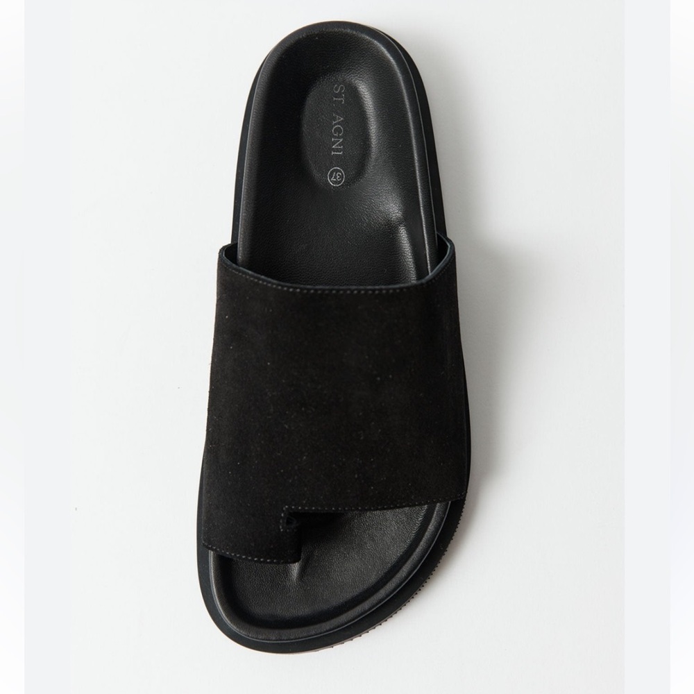 St. Agni Suede Slides